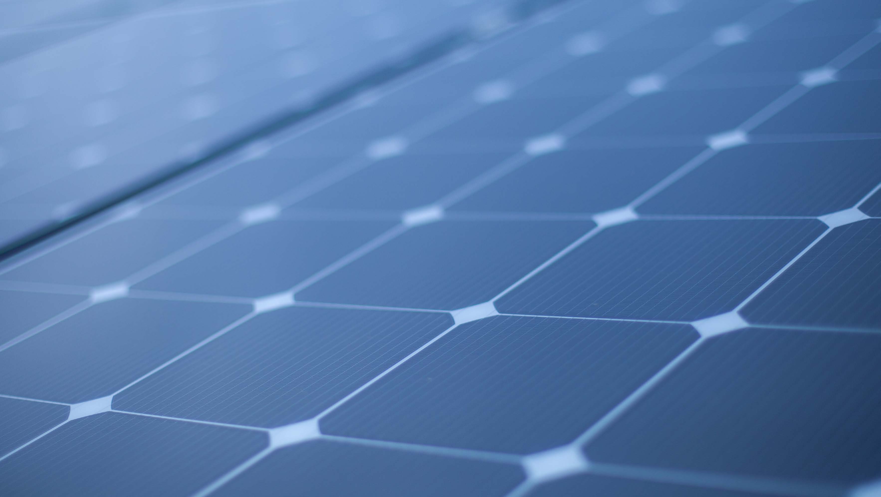Close-up of solar panel cells