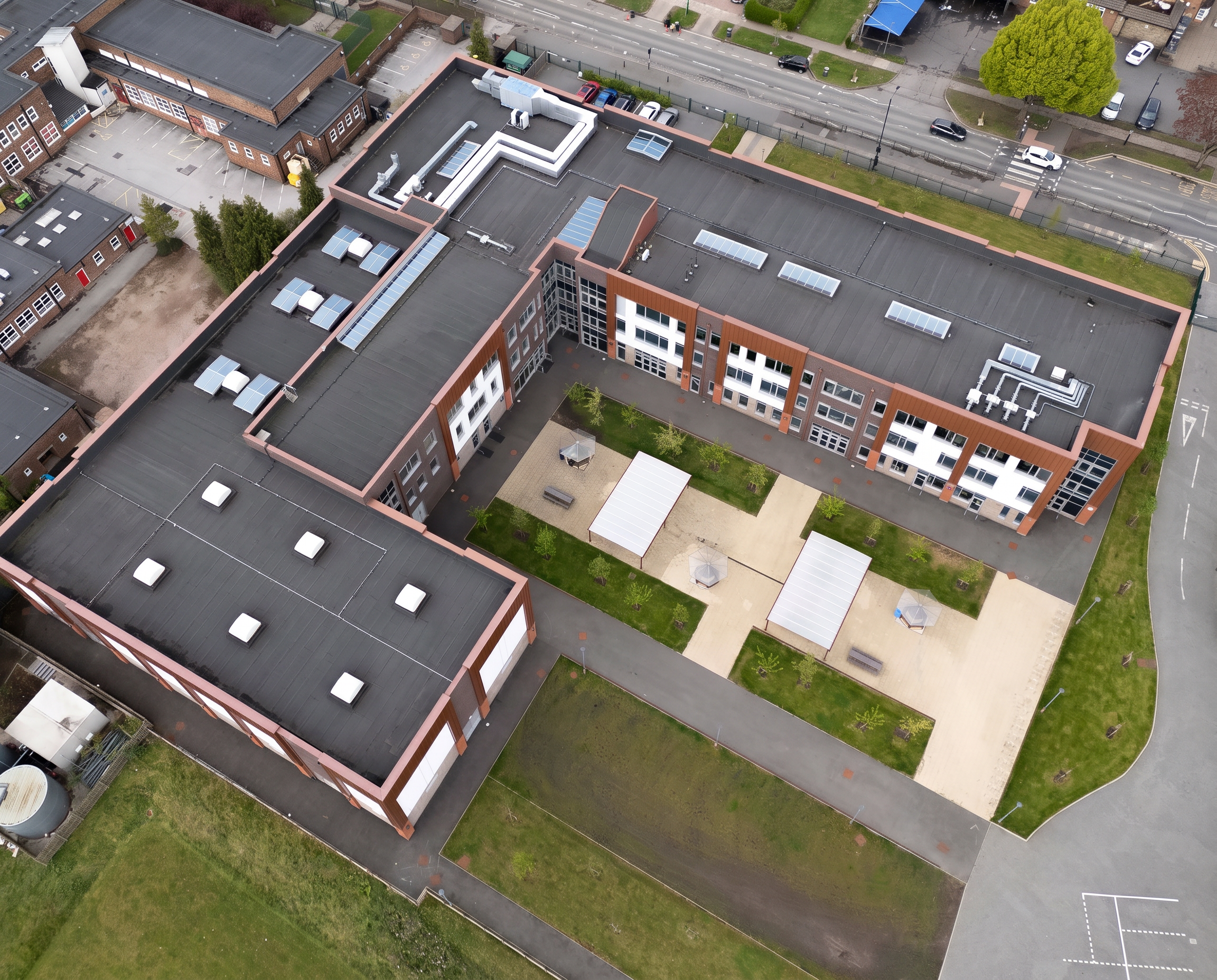 Illustration of Northfields School for Girls roof without solar panels